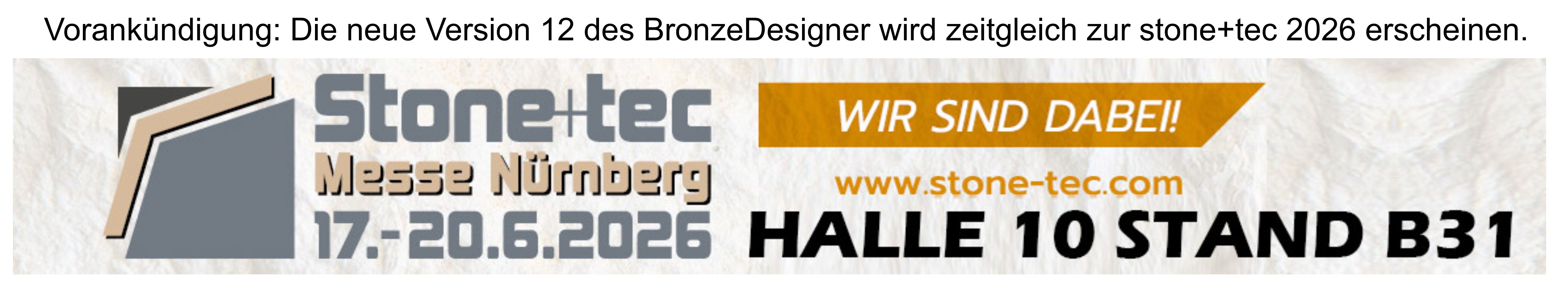 Vorankündigung BronzeDesigner 12